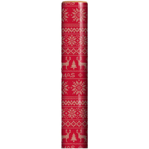 Picture of 4M KRAFT CHRISTMAS RED PIXEL WRAPPING ROLL
